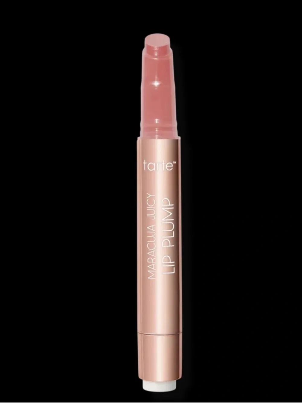 tarte Maracuja Juicy Lip Plump — glossy blushed pink